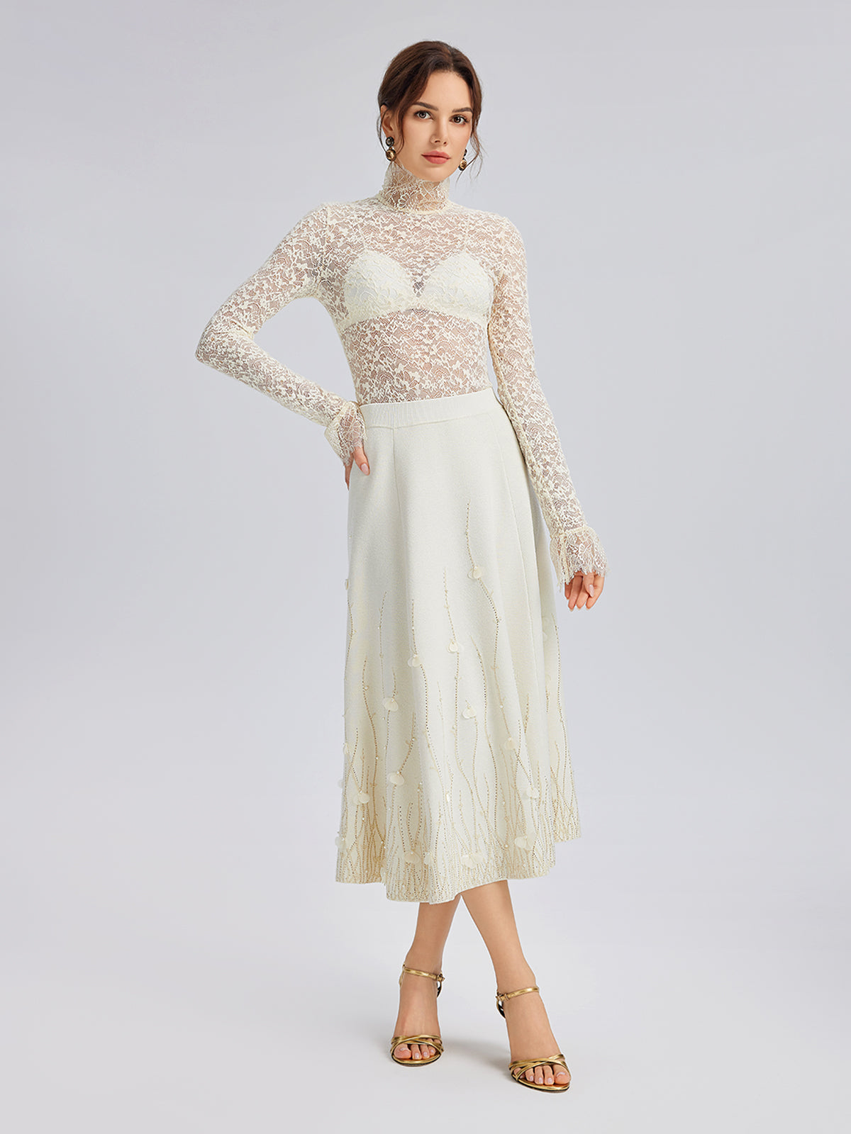 French Lace Pullover Top
