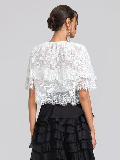 Lace Bow Tie French Style Blouse(Camisole Included)