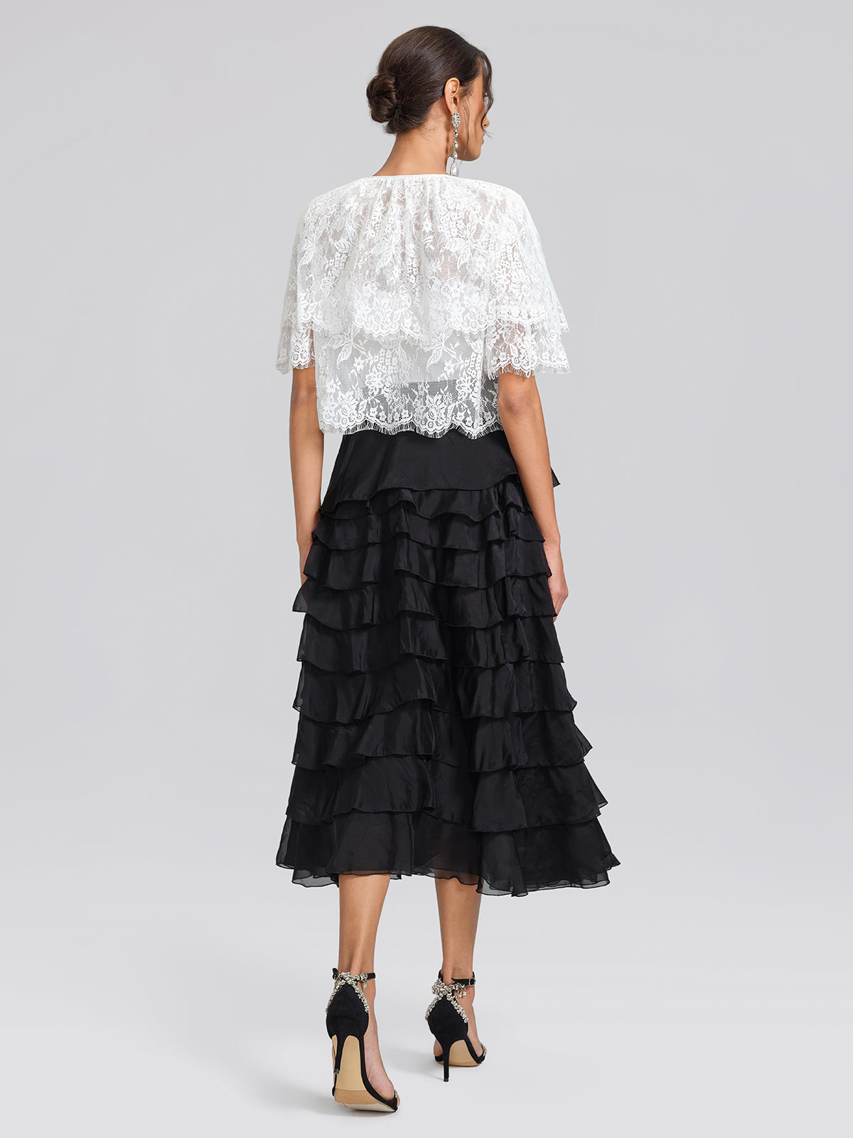 Versatile Organza Tiered Skirt