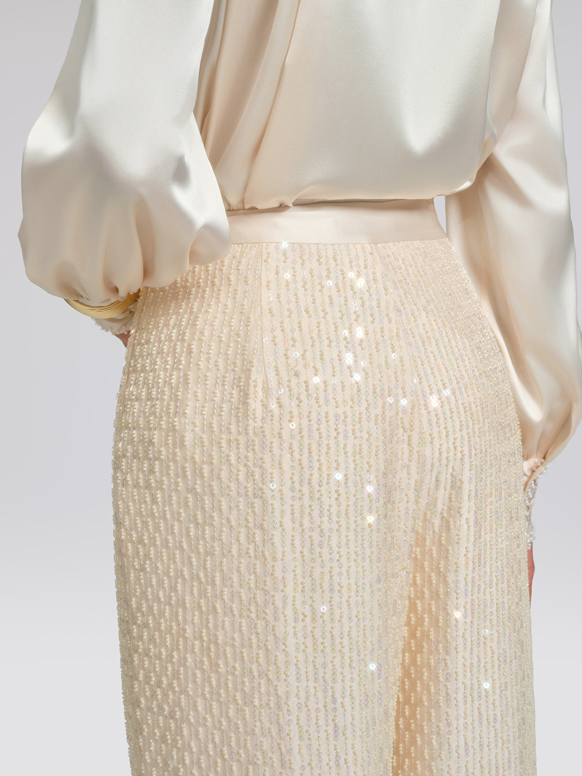 Court-Inspired Beaded Trousers