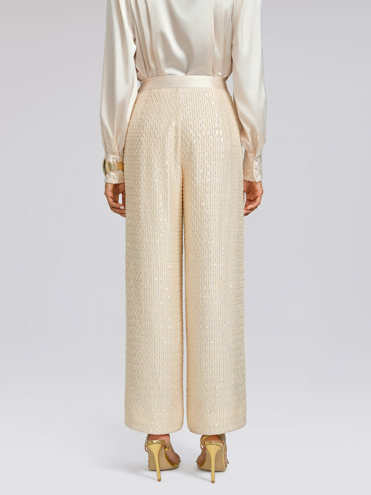 Court-Inspired Beaded Trousers