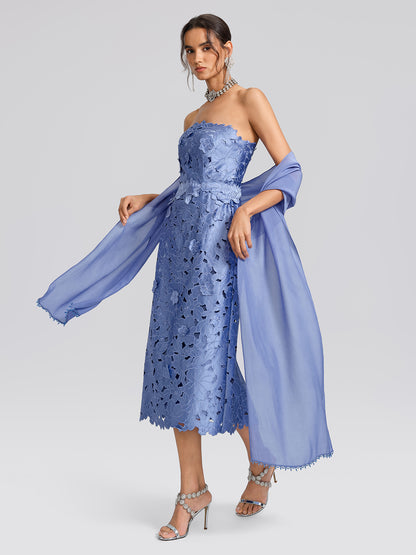 Embroidered Cutout Floral Maxi Dress