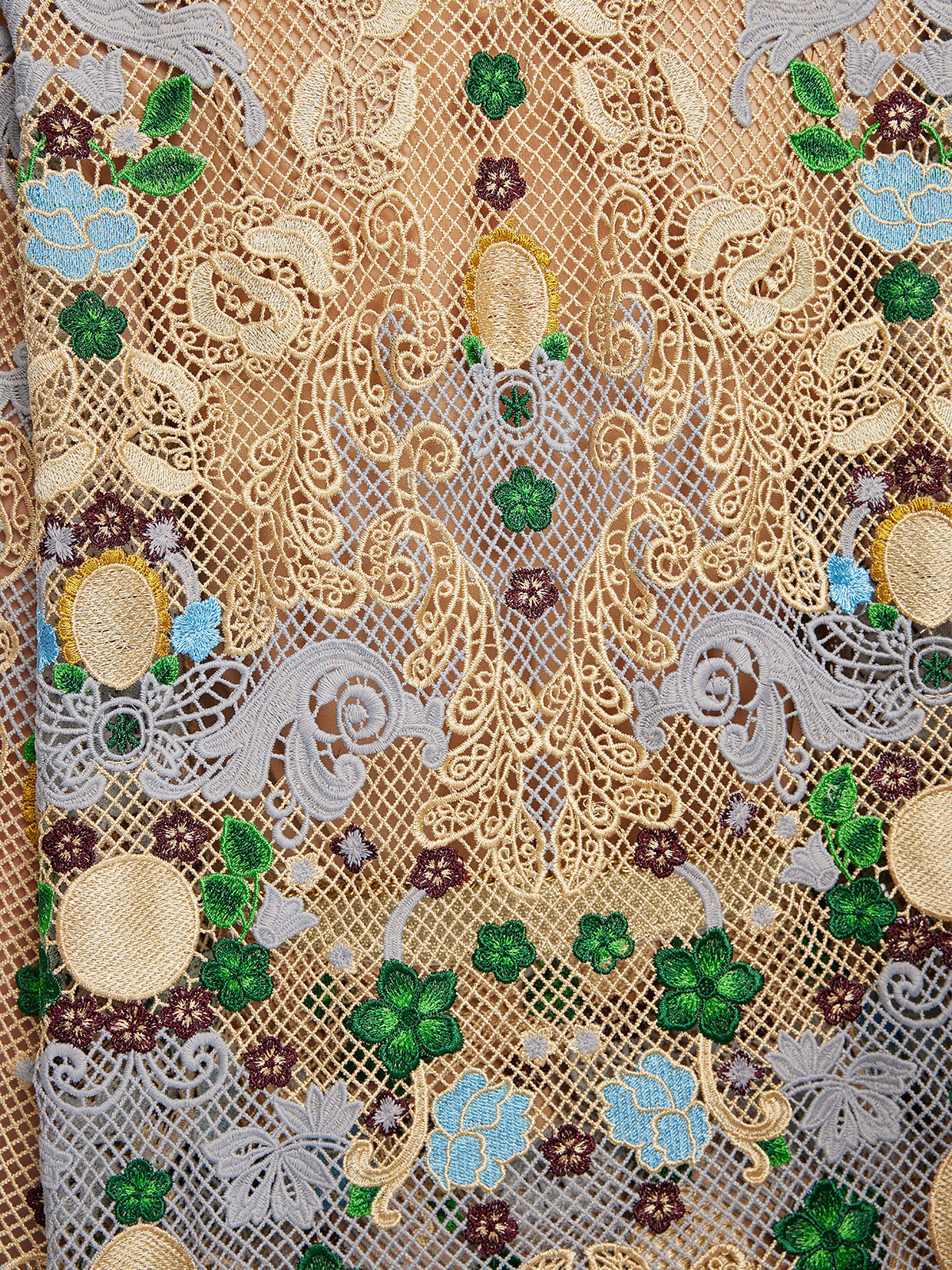 Bohemian Embroidered Floral Hand-Beaded Top