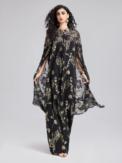 Limited Edition Silk Jacquard Gown