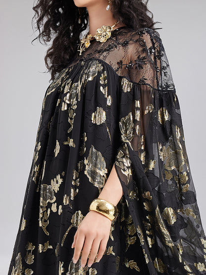 Limited Edition Silk Jacquard Gown