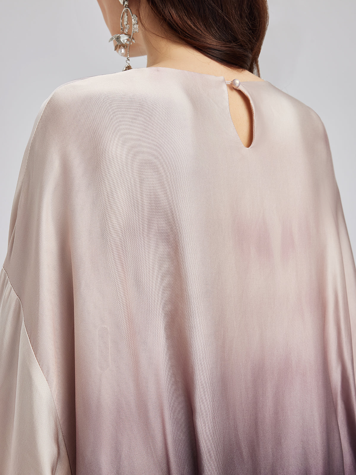 Quiet Luxury Gradient Elegant Pleated Top