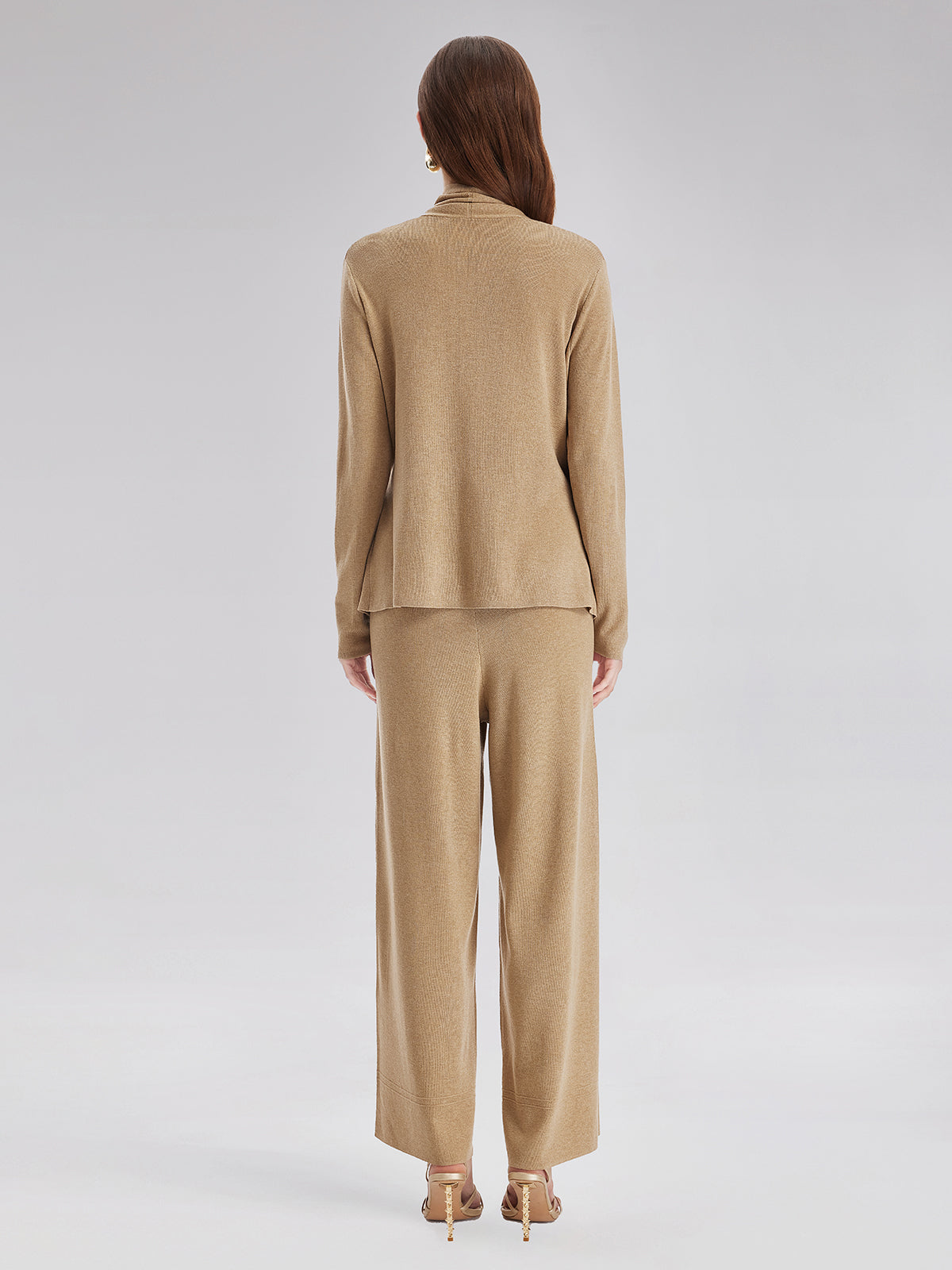 Premium Cashmere Wide-Leg Trousers