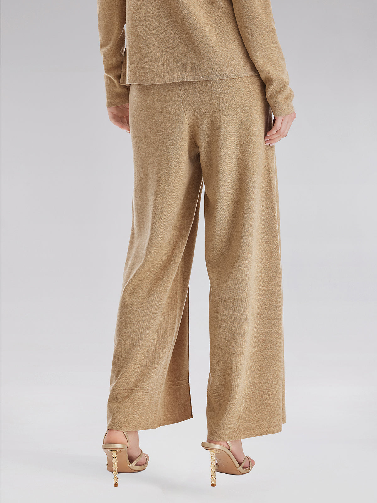 Premium Cashmere Wide-Leg Trousers