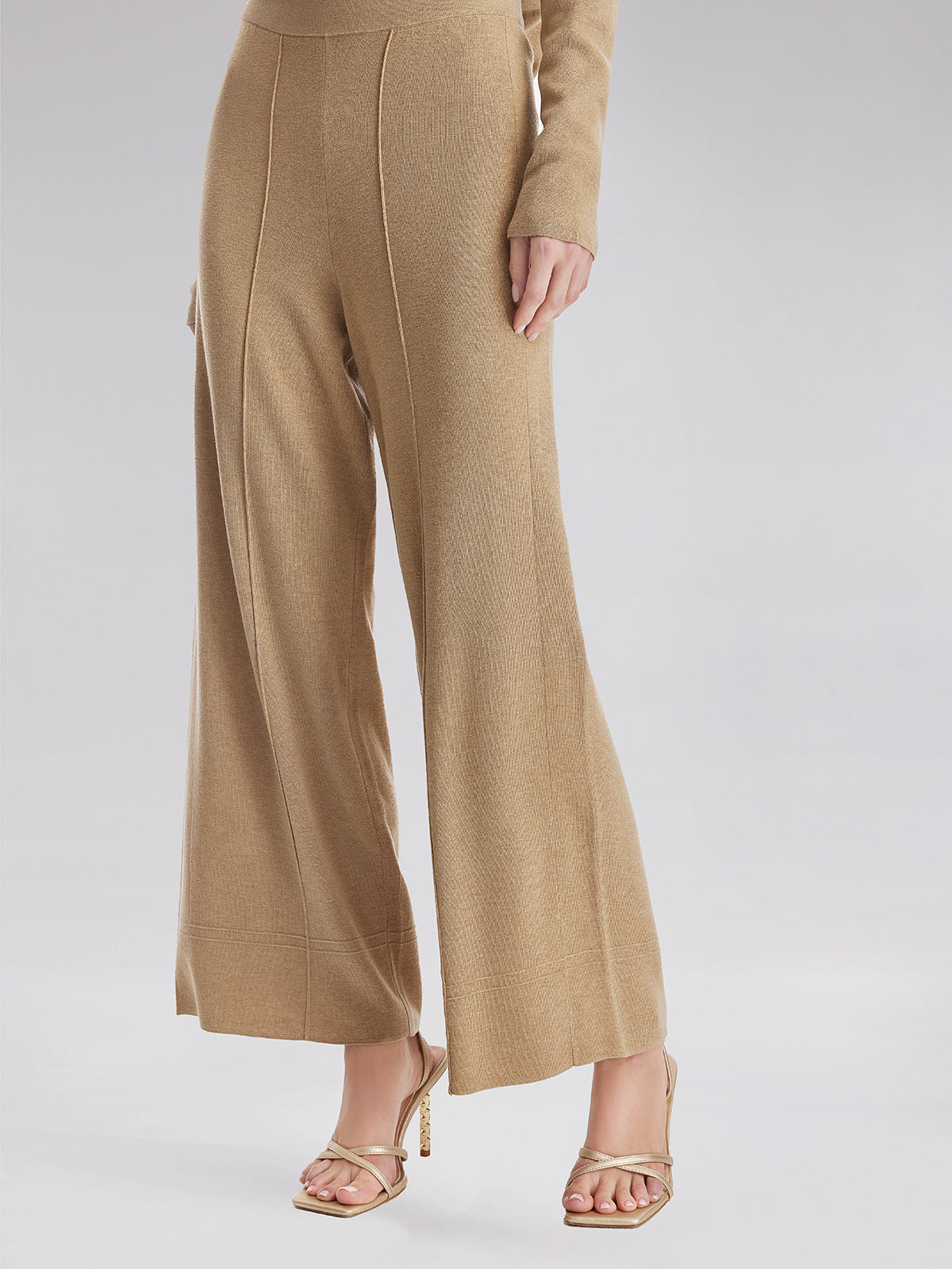 Premium Cashmere Wide-Leg Trousers