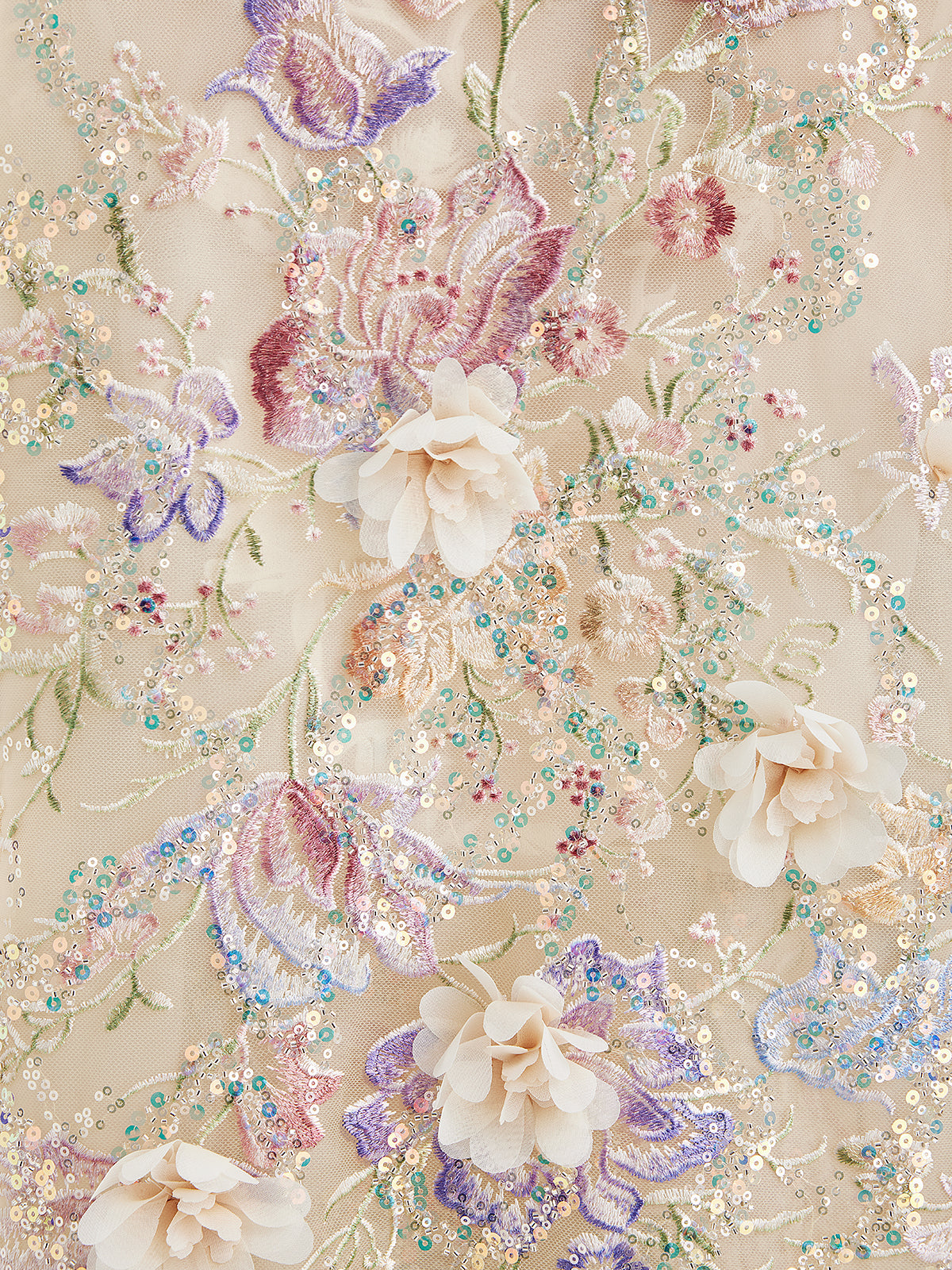 Handcrafted 3D Floral Beaded Embroidery Jacket