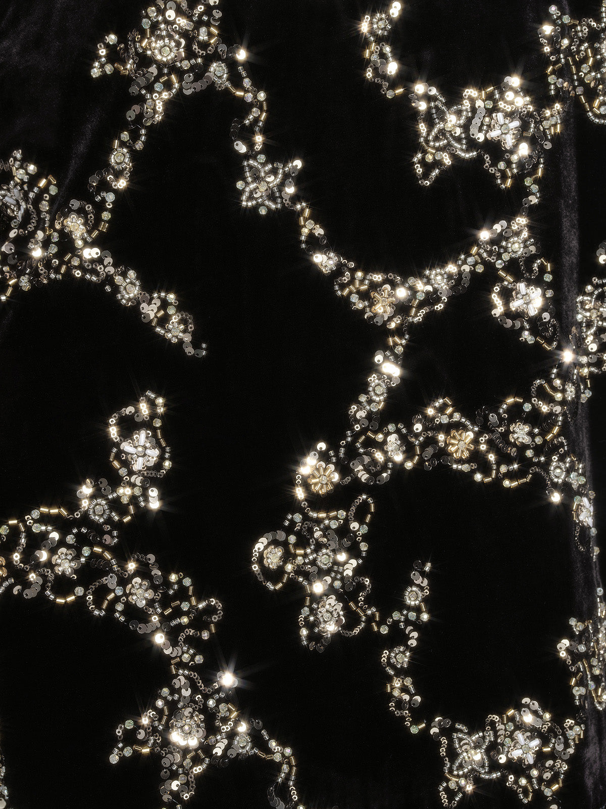 Silk Velvet Hand-Beaded Embroidered Jacket