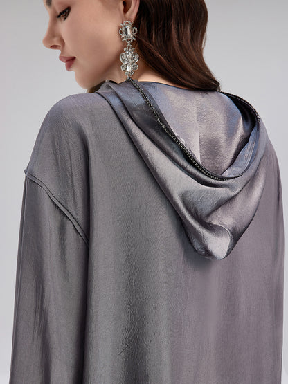 Handcrafted Rhinestone Hoodie Sweatshirt