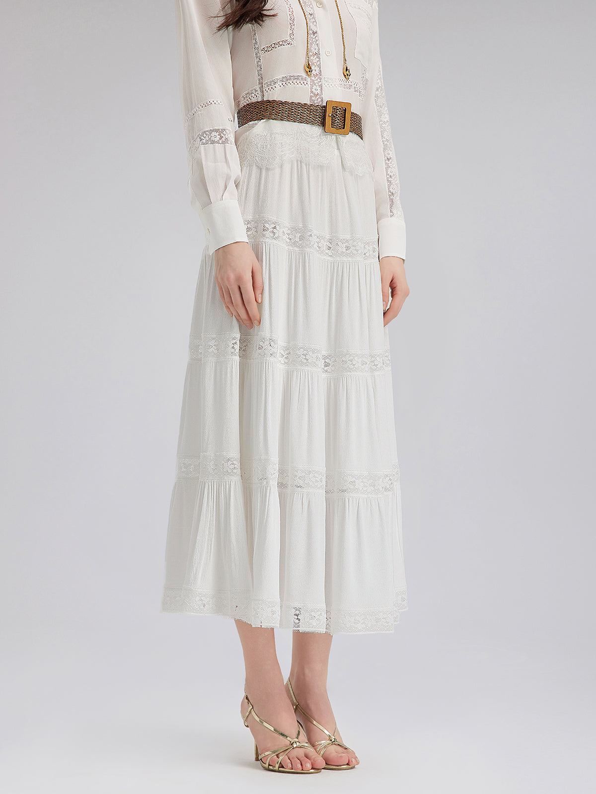 Final Sale | Bohemian Lace Full Skirt