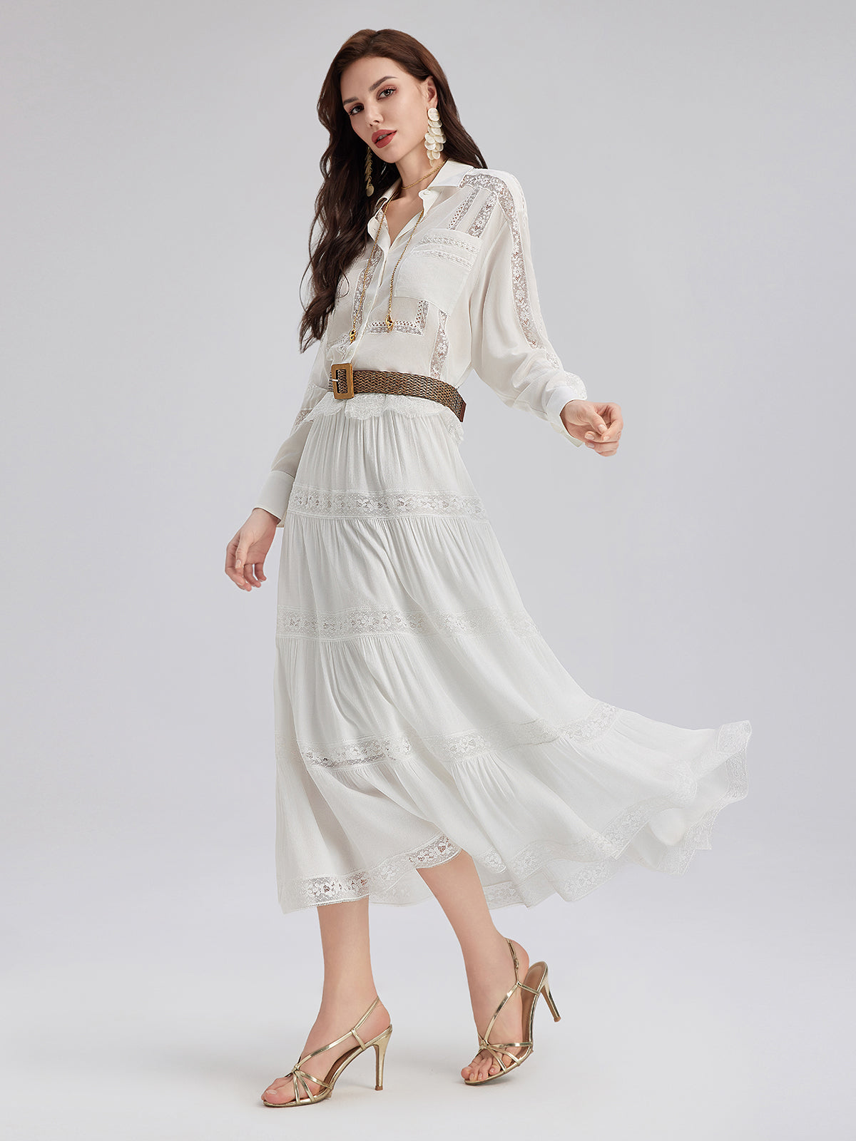 Final Sale | Bohemian Lace Full Skirt