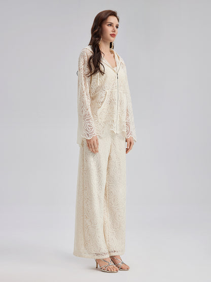 Lace Hooded Elegant Jacket