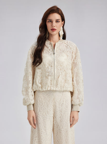 Lace Baseball Jacket