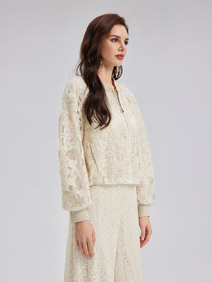 Lace Baseball Jacket