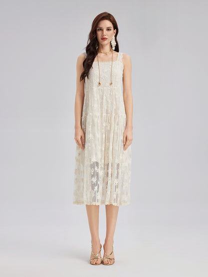 Hooded Lace Embroidered Set