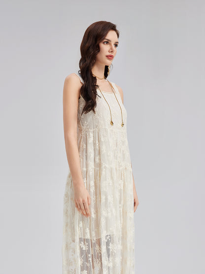 Hooded Lace Embroidered Set