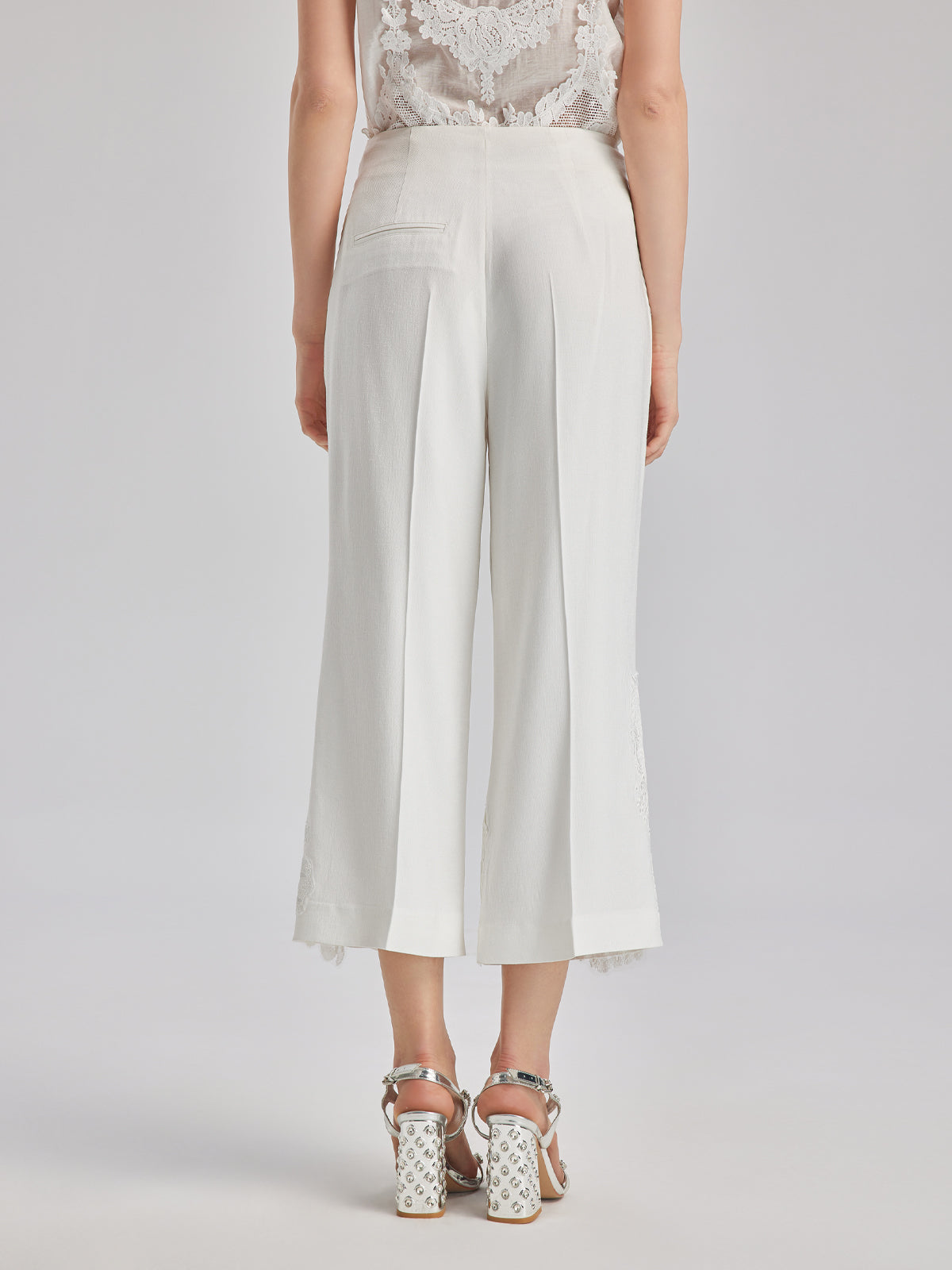 Luxe Elegant Embroidered Long Pants