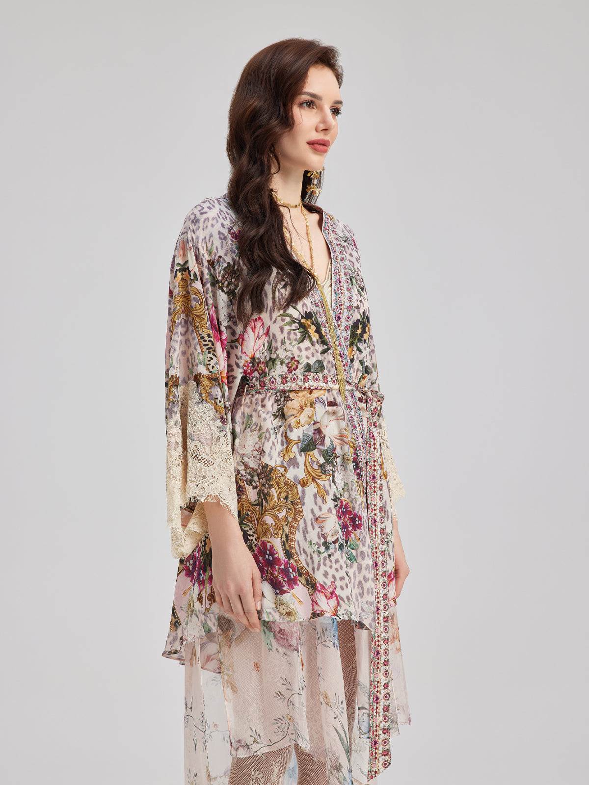 French Romantic Elegant Floral Dress