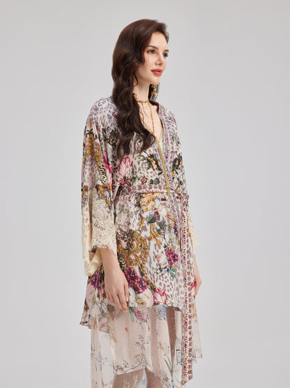 French Romantic Elegant Floral Dress