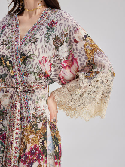 French Romantic Elegant Floral Dress