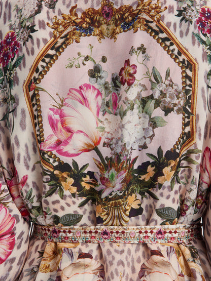 French Romantic Elegant Floral Dress