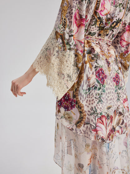 French Romantic Elegant Floral Dress