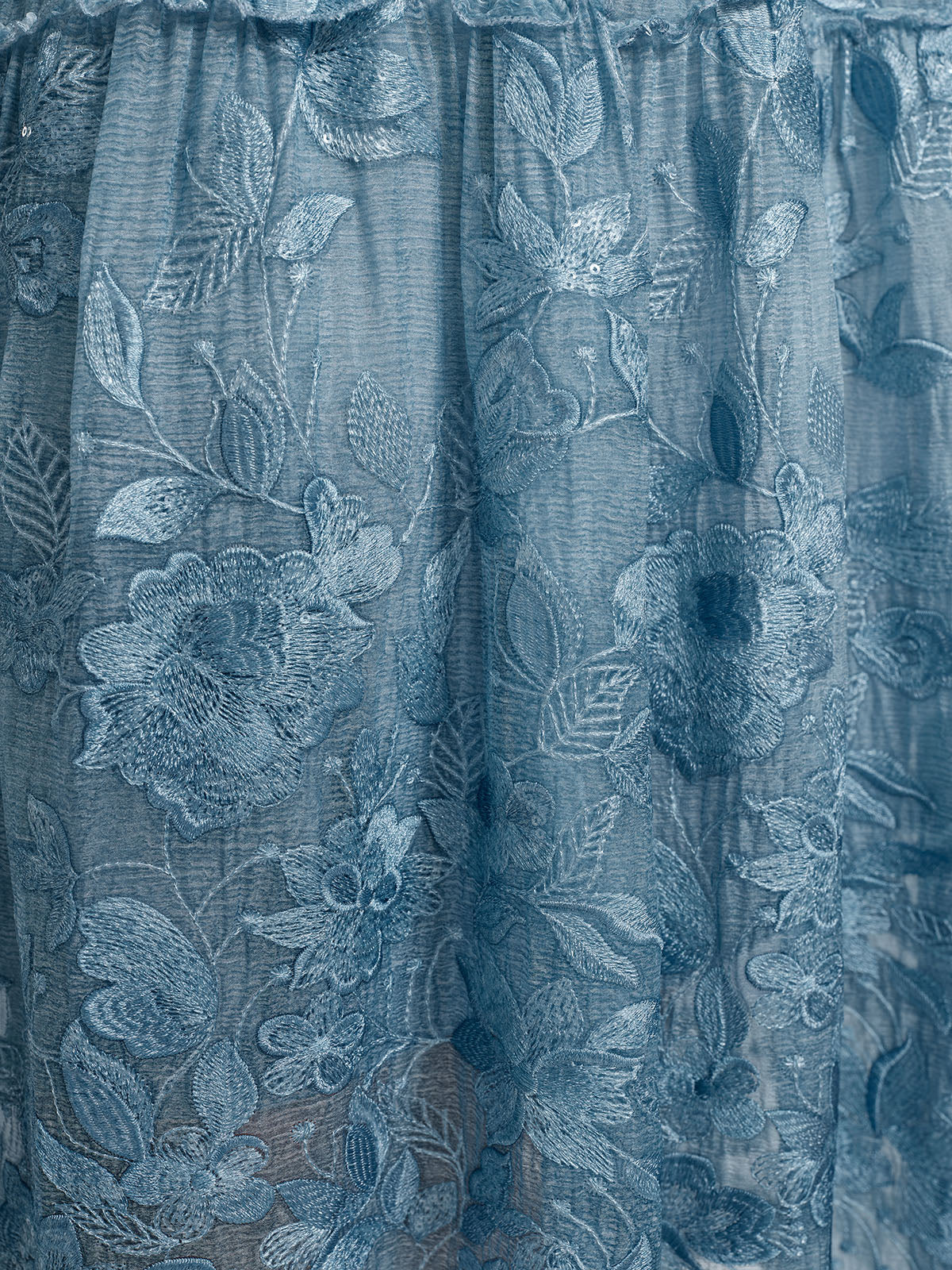 Premium Silk Dyed Embroidered Sequin Dress