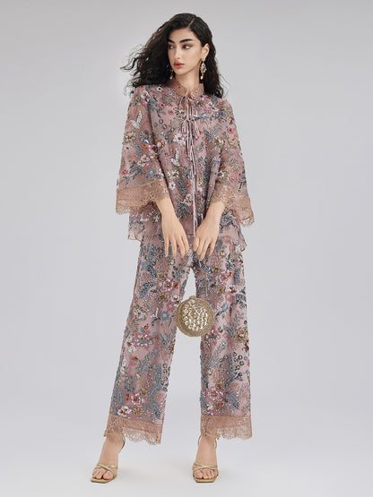 Multicolor Sequin Embroidered Blouse