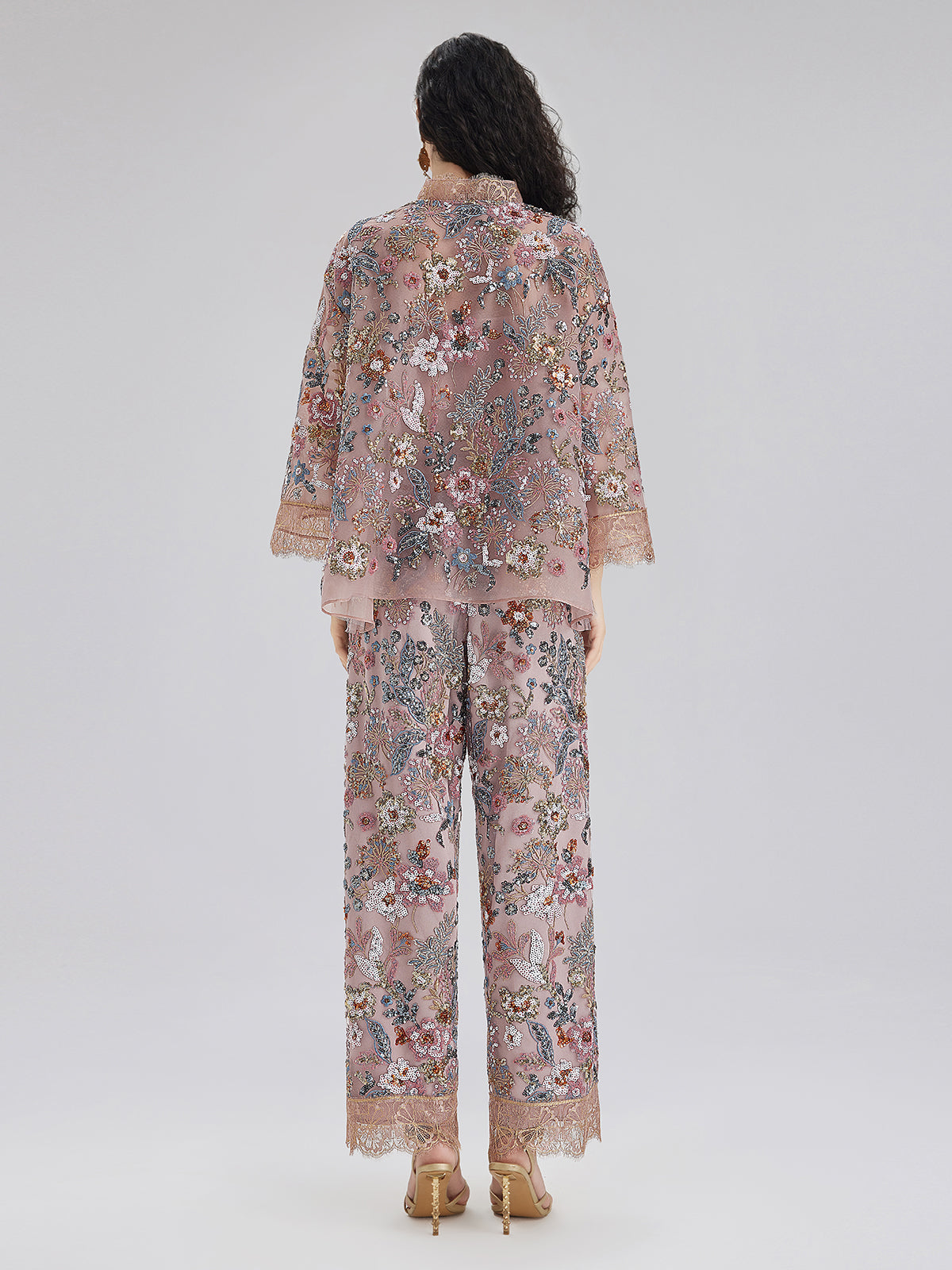Multicolor Sequin Embroidered Blouse
