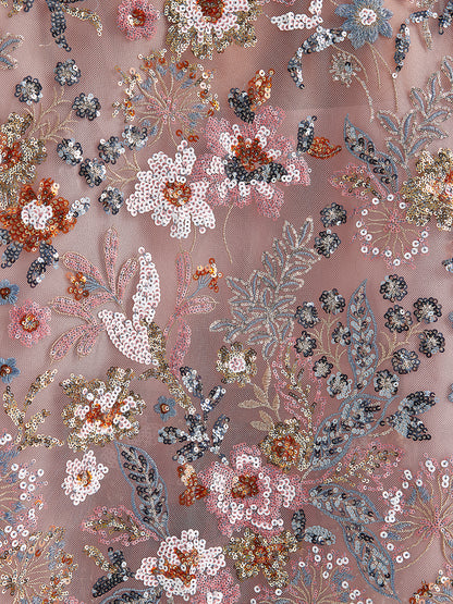Multicolor Sequin Embroidered Blouse