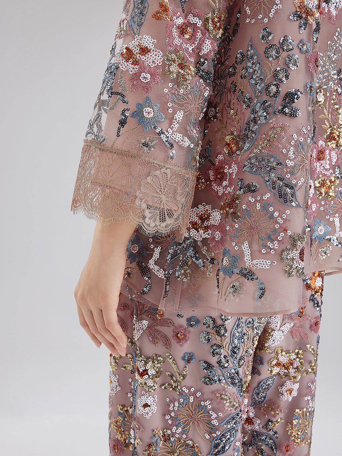 Multicolor Sequin Embroidered Blouse