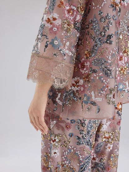 Multicolor Sequin Embroidered Blouse