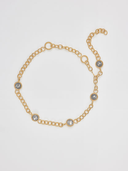 Vintage Coin Detail Waist Chain