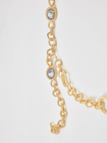 Vintage Coin Detail Waist Chain