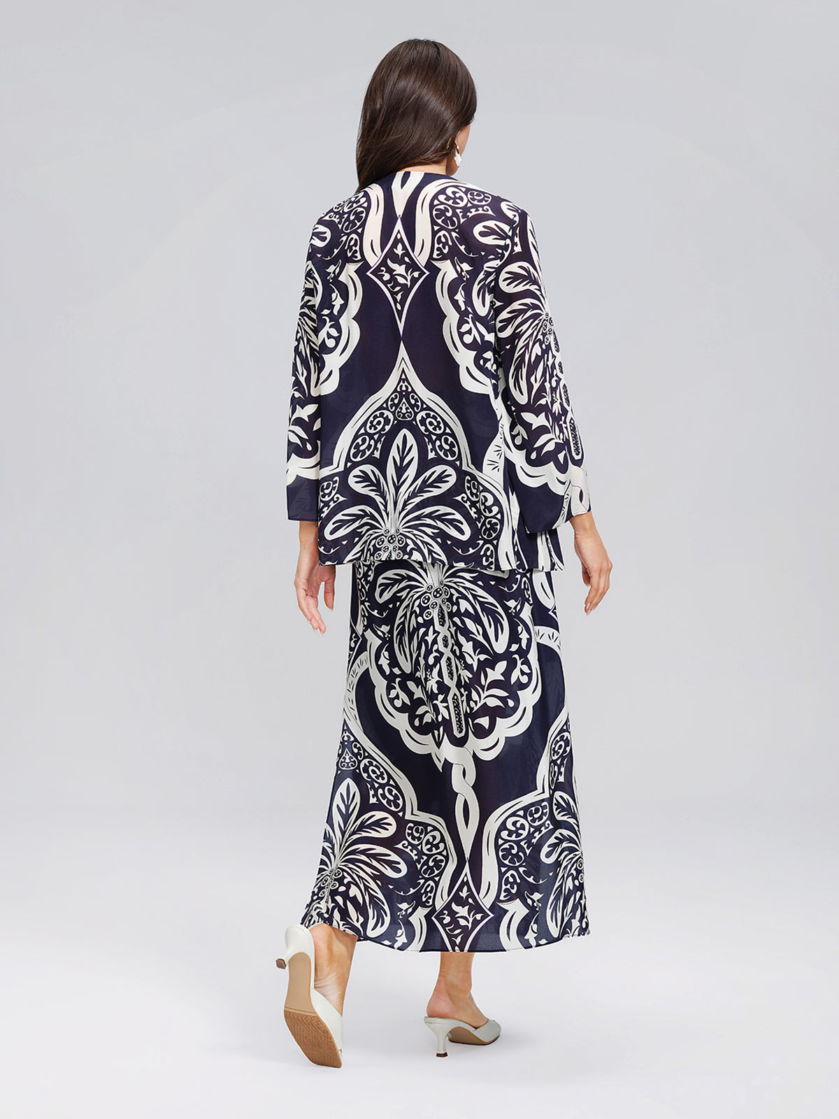 100% Silk Beaded Ethnic Paisley Print Blouse