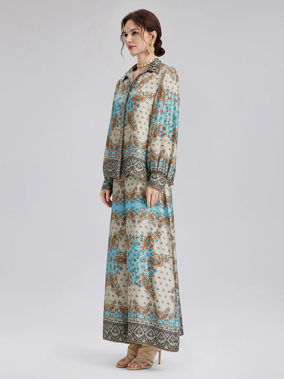 Silk Baroque Court Print Set