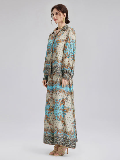 Silk Baroque Court Print Set