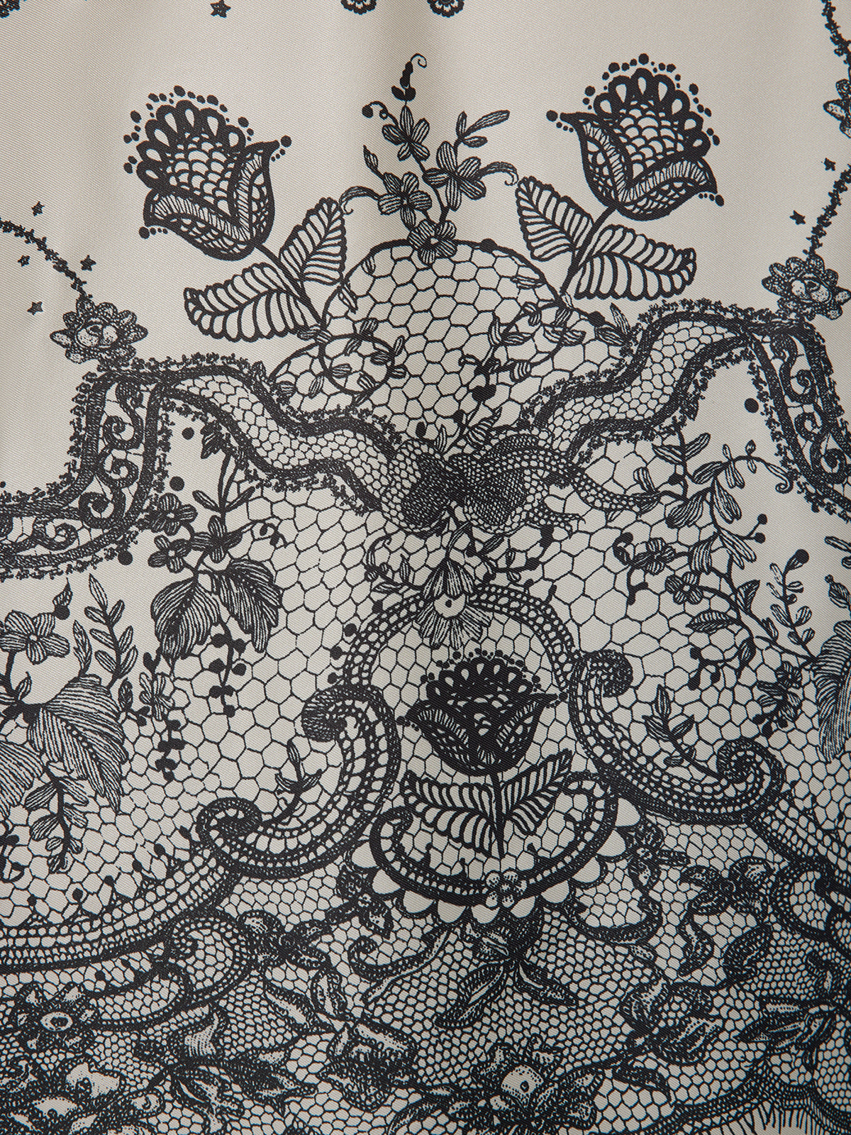 Black Eyelash Lace Turn-down Collar Shirt