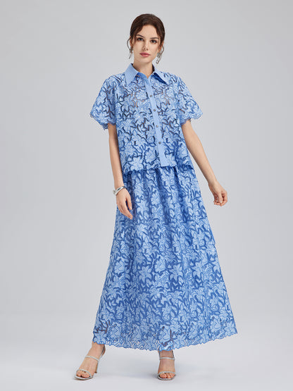 Floral Cutwork Embroidery Set