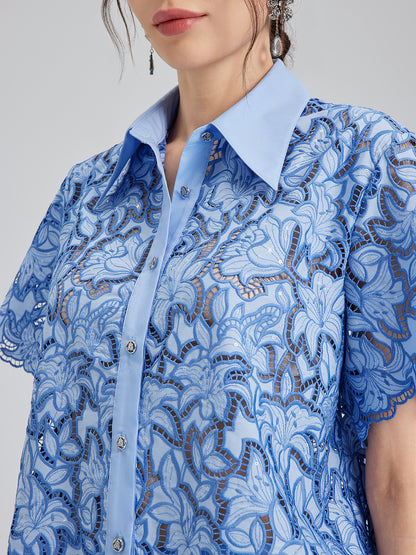 Floral Cutwork Embroidery Set