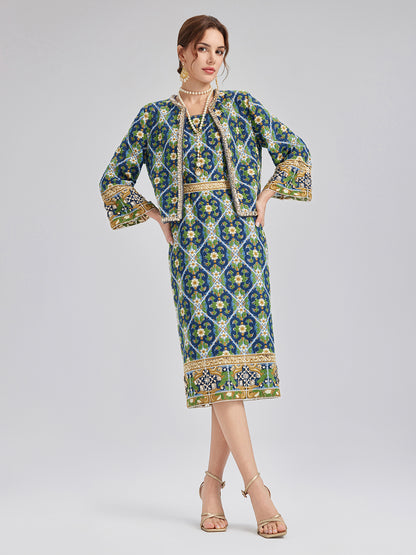 Crystal-Trim Guipure Lace Jacket