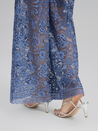 Sand Wash Lace Elastic Waist Pants