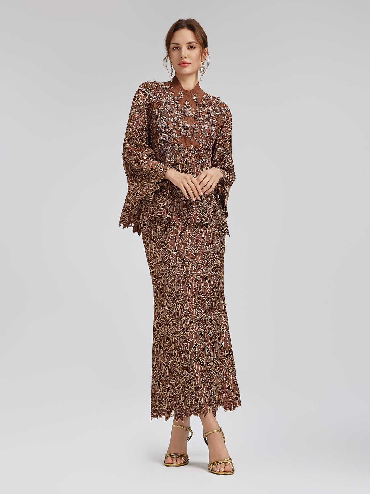 Water-Soluble Embroidery Beaded Appliqué Jacket