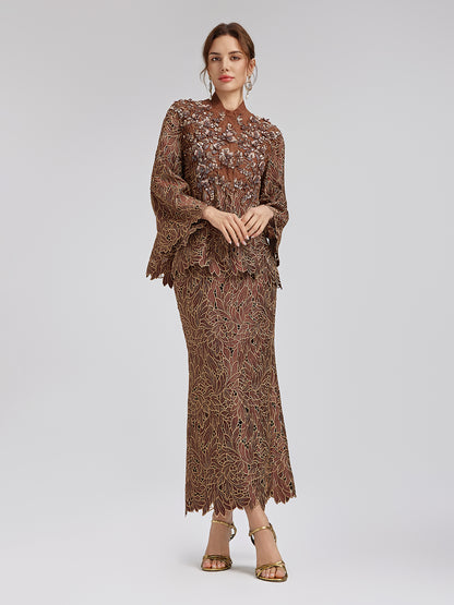 Water-Soluble Embroidery Beaded Appliqué Jacket