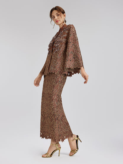 Water-Soluble Embroidery Beaded Appliqué Jacket