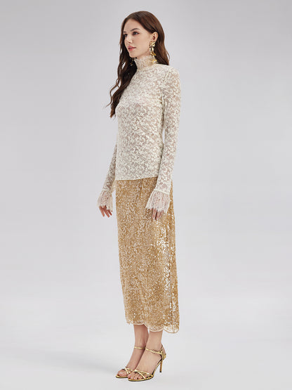 French Lace Pullover Top