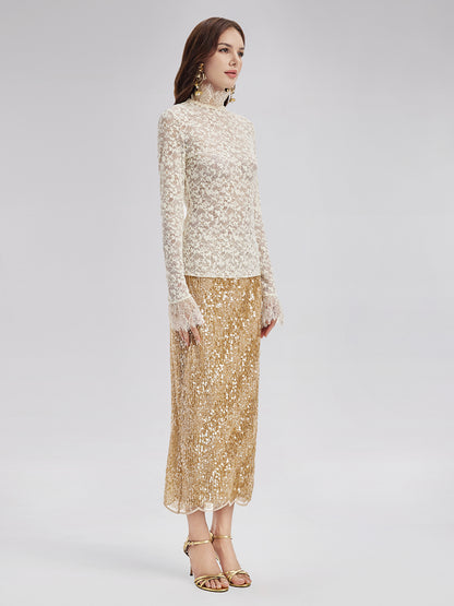 French Lace Pullover Top